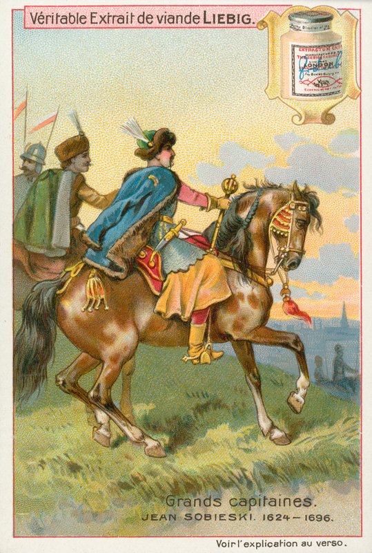 Jean Sobieski, Liebig-kortti, 1900-luvun alku (kromo) tekijältä European School