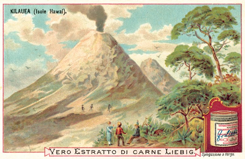 Kilauea, Havaiji (chromolitho) tekijältä European School