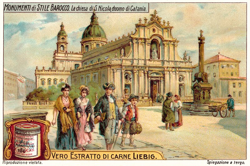 S Nicolan kirkko, Catanian katedraali (chromolitho) tekijältä European School