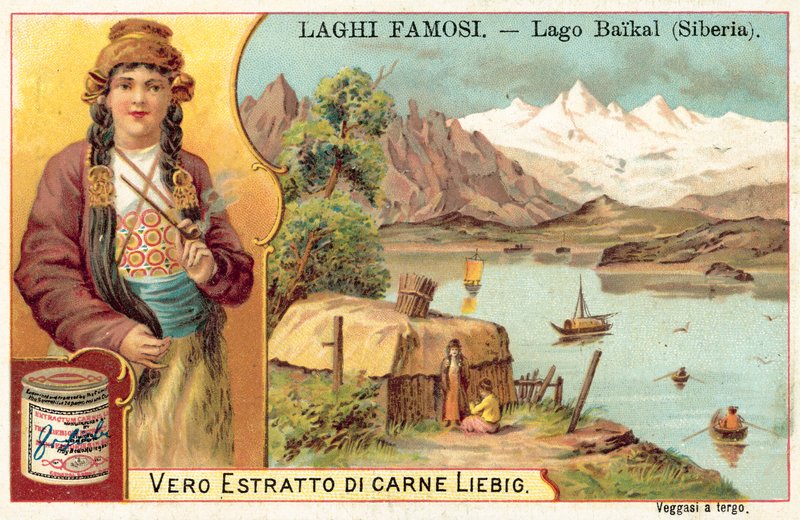 Baikal-järvi, Siperia (chromolitho) tekijältä European School