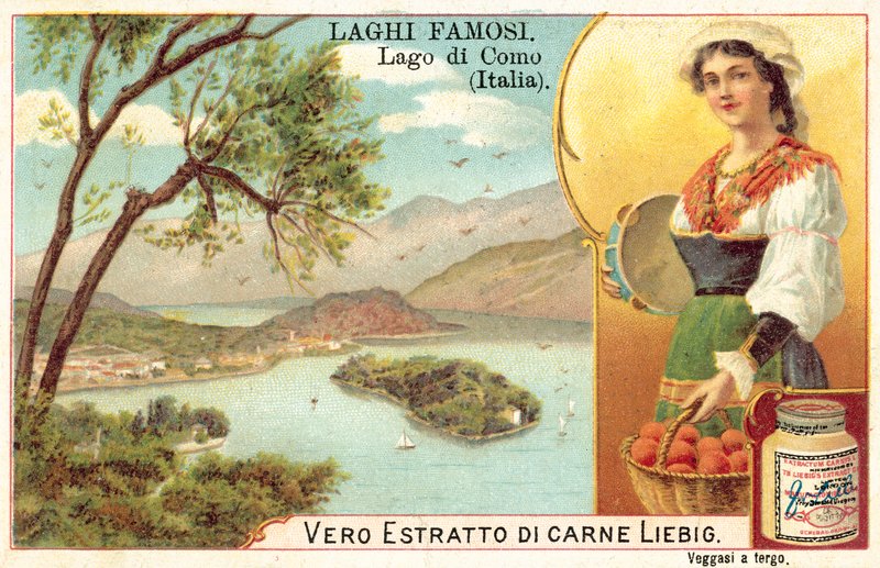 Comojärvi, Italia (chromolitho) tekijältä European School