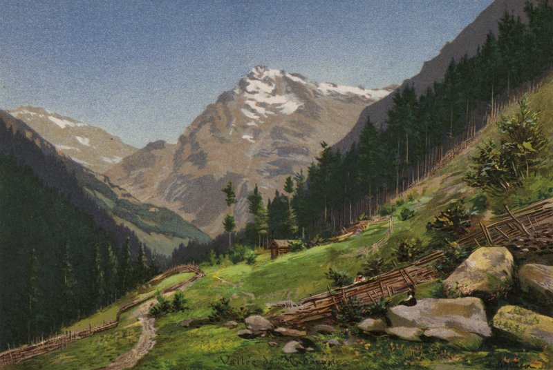 Luzernjärvi: Maderanertal (väri litho) tekijältä European School