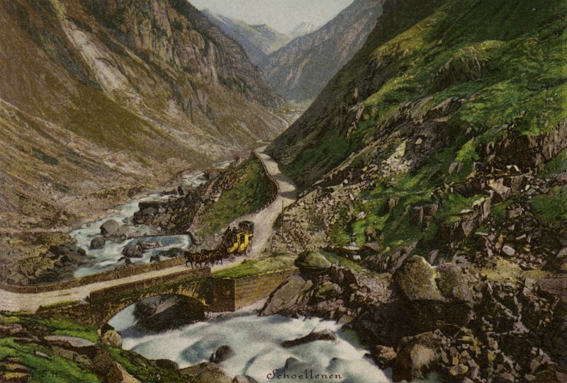 Luzernjärvi: Schollenen (väri litho) tekijältä European School