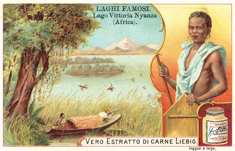 Victoriajärvi, Afrikka (chromolitho) tekijältä European School