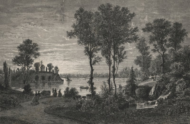 Lac De Gravelle, Bois de Vincennesissä (kaiverrus) tekijältä European School