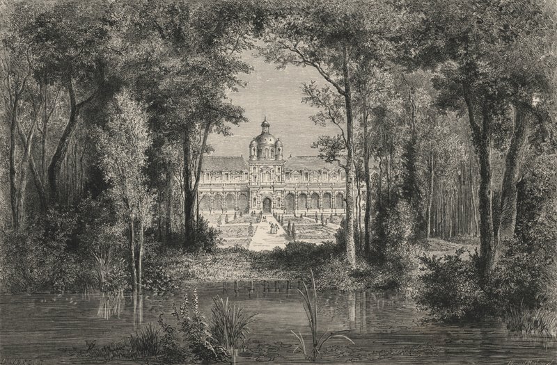 Tuileries Henri IV:n alla (kaiverrus) tekijältä European School