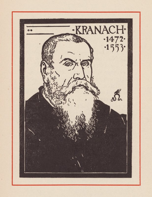 Lucas Cranach vanhempi, saksalainen renessanssitaiteilija (litografia) tekijältä European School