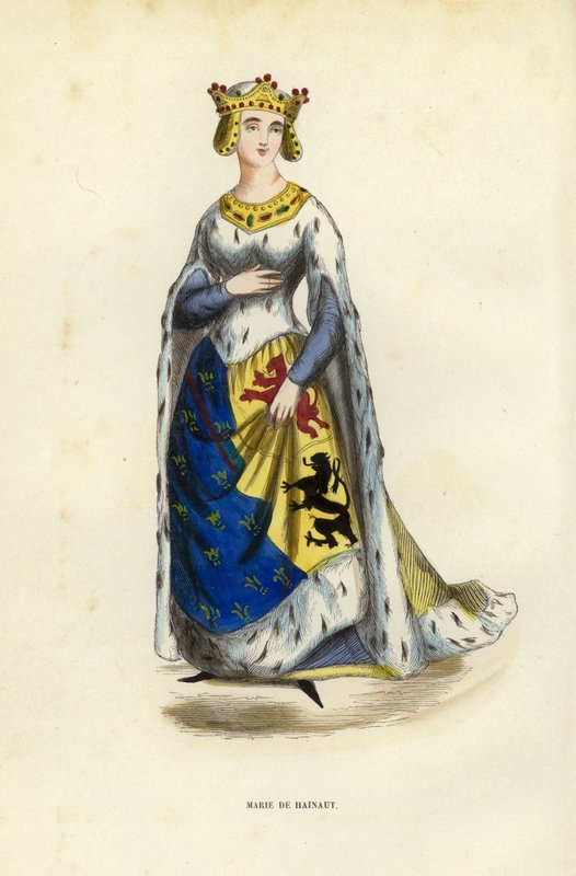 Marie De Hainaut (värillinen kaiverrus) tekijältä European School