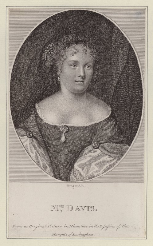 Mary Davis, englantilainen näyttelijä (kaiverrus) tekijältä European School