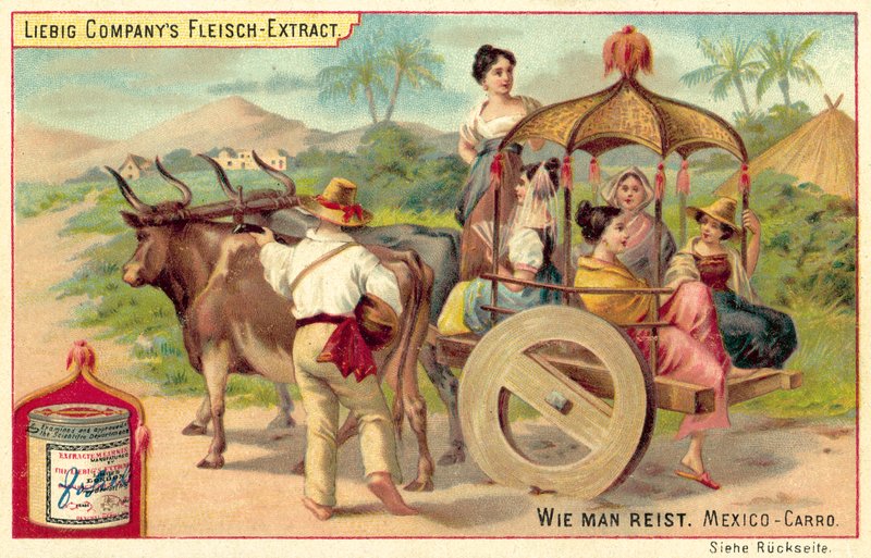 Meksikon carro (chromolitho) tekijältä European School