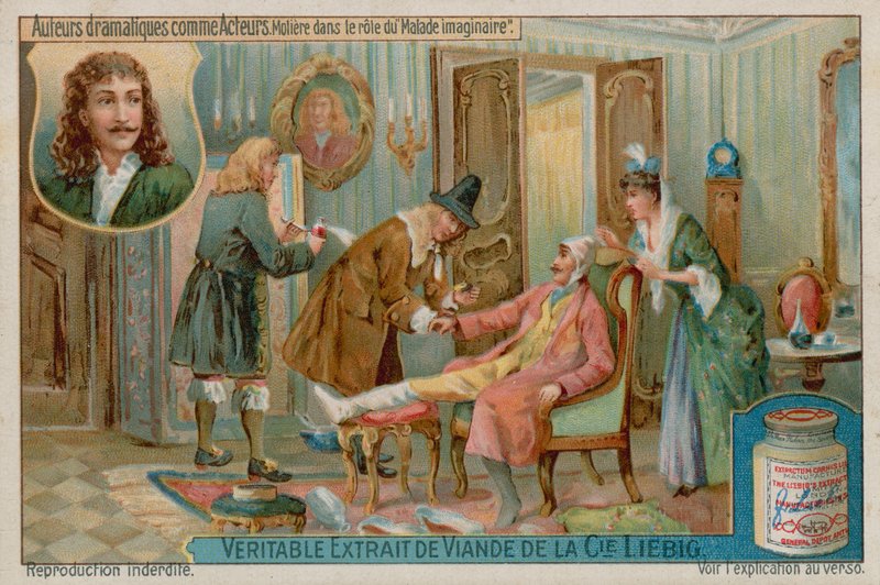 Moliere elokuvassa Le Malade Imaginaire (Kuvitteellinen Invalid) tekijältä European School