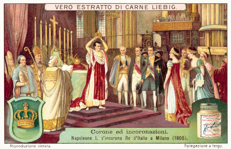 Napoleon Bonaparte kruunasi itsensä Italian kuninkaaksi Milanossa tekijältä European School