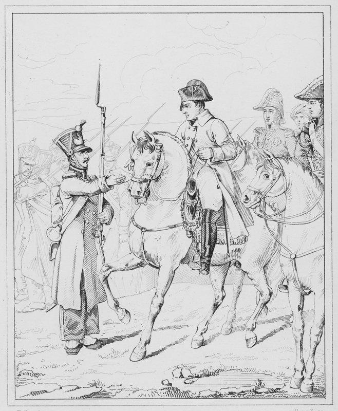 Napoleon: Sire ma mere est vieille et infirme, Sire äitini on vanha ja sairas nainen (kaiverrus) tekijältä European School
