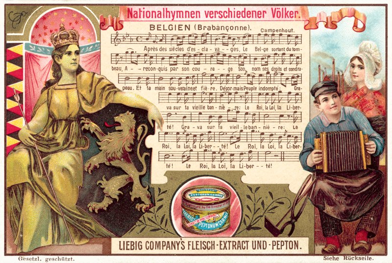 Belgian kansallislaulu (chromolitho) tekijältä European School