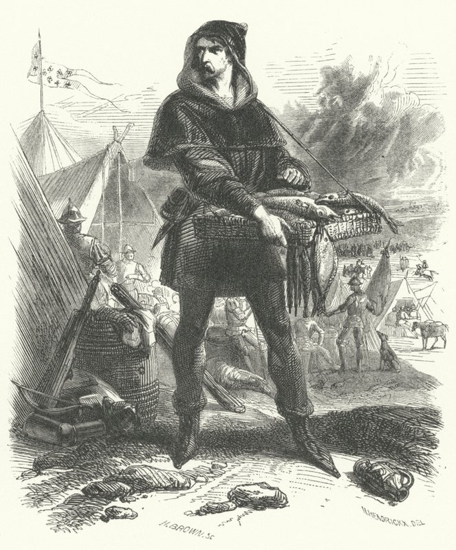 Nicolaas Zannekin, Flanderin talonpoikien kapinan johtaja 1323-1328 (kaiverrus) tekijältä European School