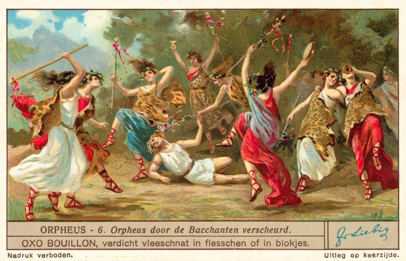 Orpheus repi palasiksi Bacchantes tekijältä European School