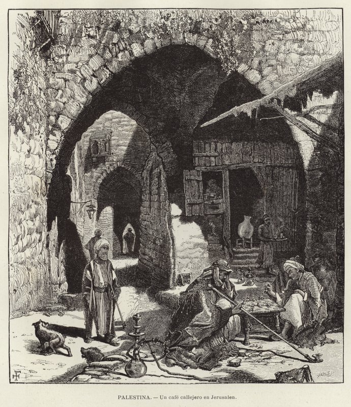 Palestiina, katukahvila Jerusalemissa tekijältä European School