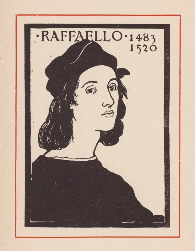 Rafael, italialainen renessanssitaiteilija ja arkkitehti (litografia) tekijältä European School
