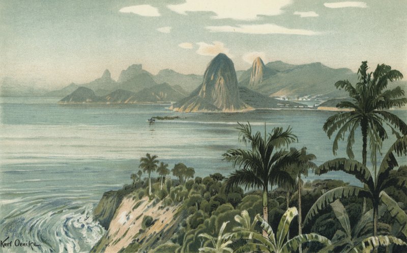 Rio de Janeiro, Brasilia (väri litho) tekijältä European School