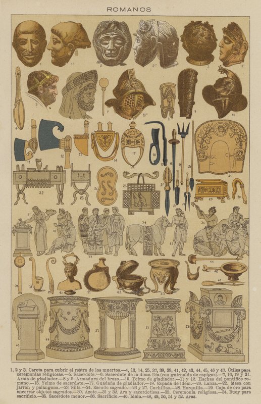 roomalaiset (väri litho) tekijältä European School