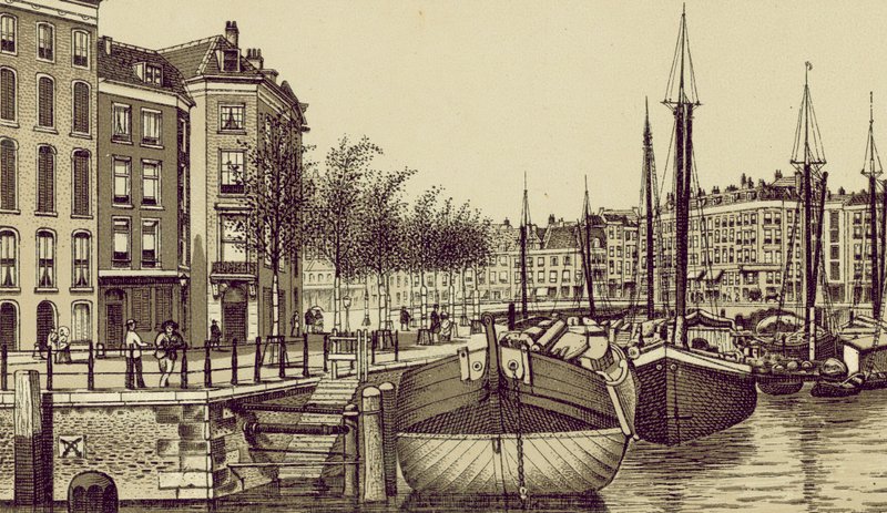Rotterdam: Geldersche Kade (litografia). tekijältä European School