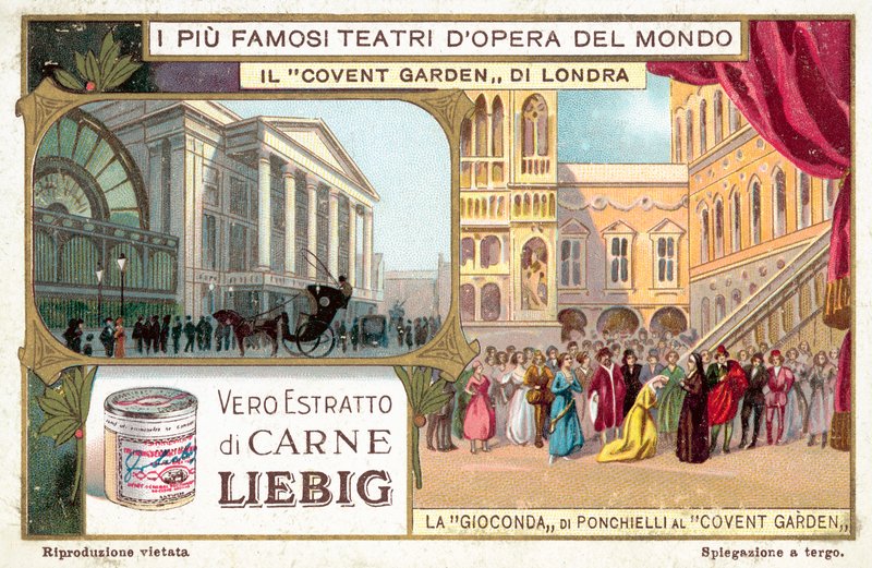 Royal Opera House, Covent Garden, Lontoo (chromolitho) tekijältä European School