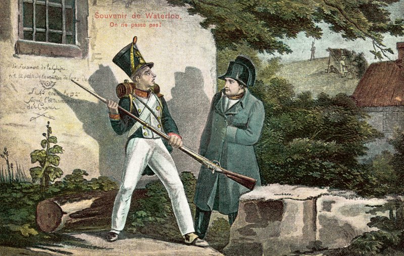 Souvenir de Waterloo (väri litho) tekijältä European School