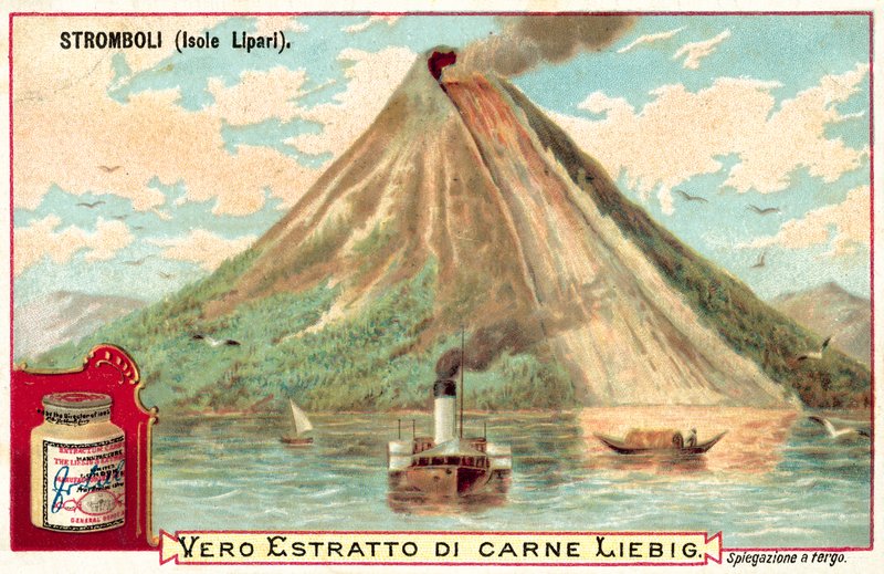 Stromboli, Italia (chromolitho) tekijältä European School