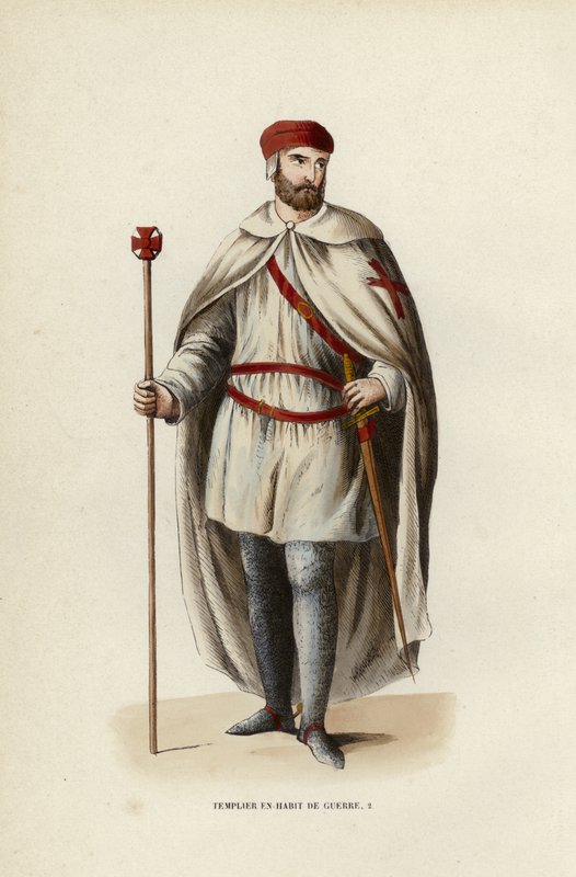 Templar In War Dress (värillinen kaiverrus) tekijältä European School