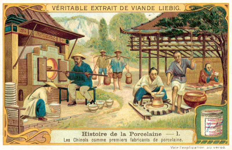 Kiinalaiset, ensimmäiset posliinin (chromolitho) valmistajat tekijältä European School