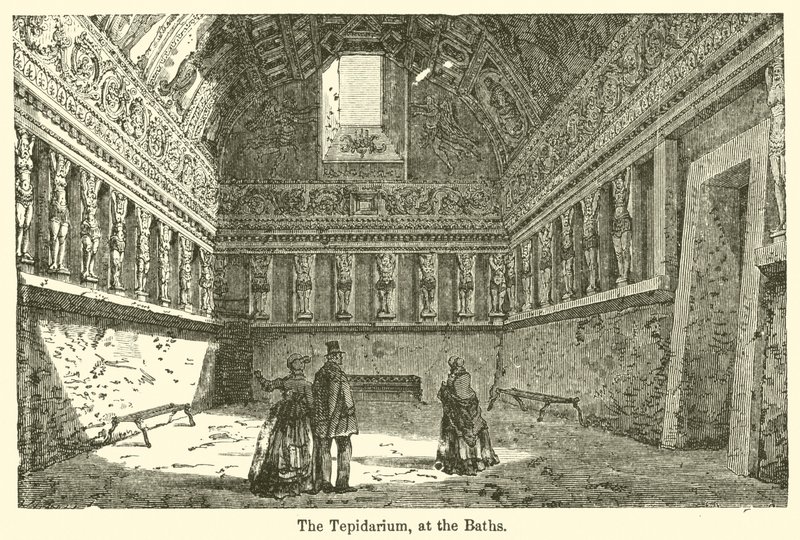 Tepidarium, kylpylä (kaiverrus) tekijältä European School