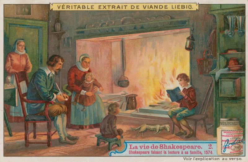 Nuori Shakespeare lukemassa perheelleen, 1574 tekijältä European School
