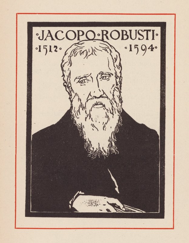 Tintoretto, italialainen renessanssitaiteilija (litografia) tekijältä European School
