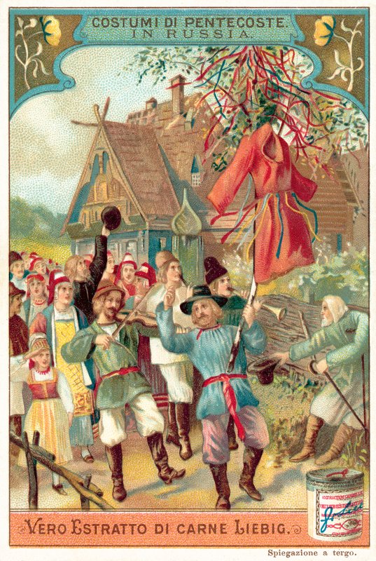 Perinteiset helluntaijuhlat Venäjällä (chromolitho) tekijältä European School
