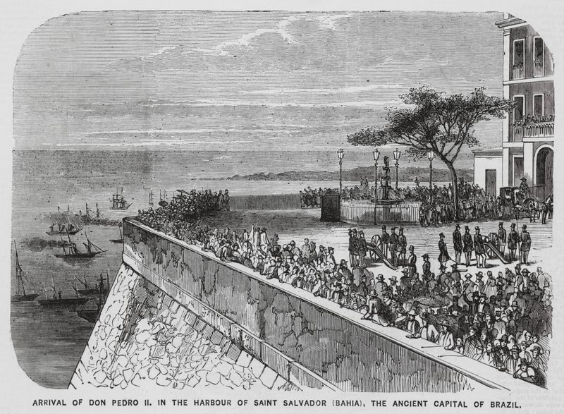 Brasilian keisari Pedro II:n vierailu Salvadorissa, Bahiassa (kaiverrus). tekijältä European School
