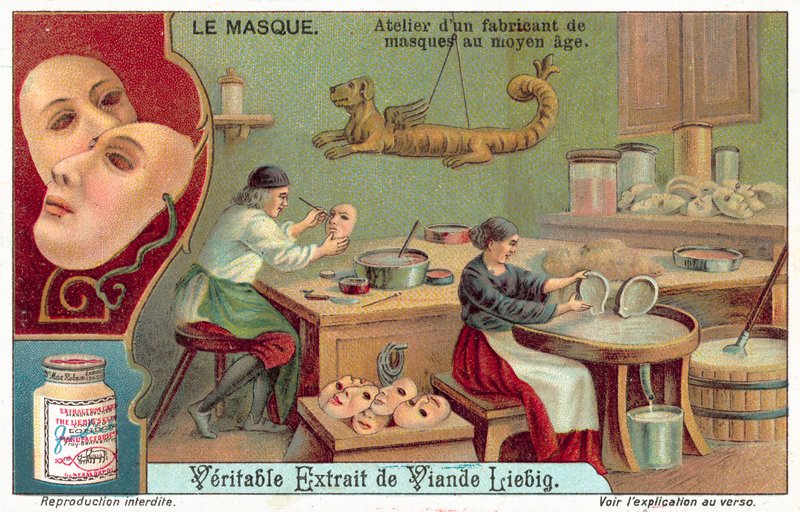 Keskiaikaisen maskintekijän työpaja (chromolitho) tekijältä European School