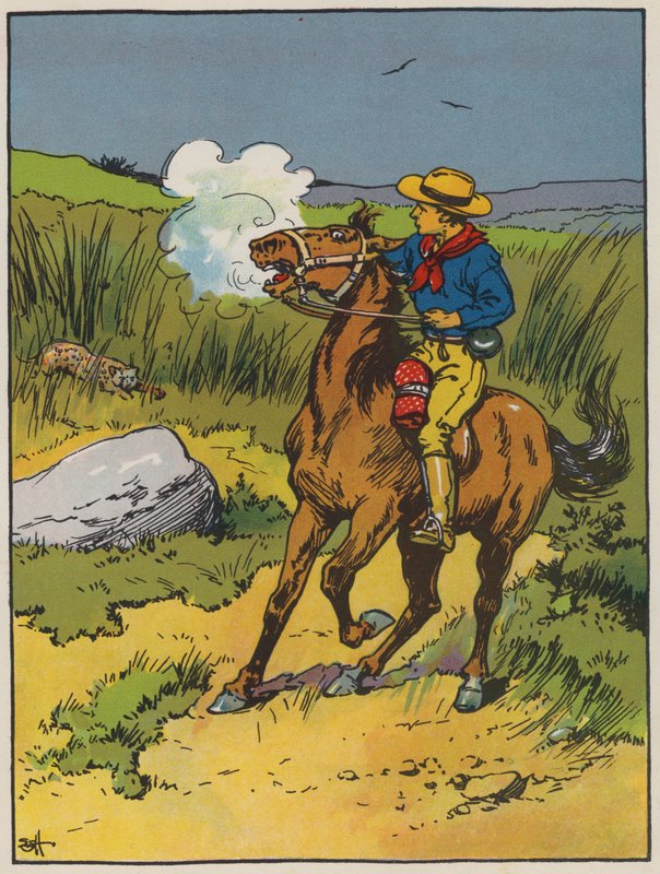 Lost in the Veldt (väri litho) tekijältä Evelyn Stuart Hardy