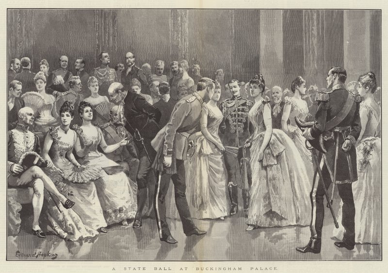 State Ball Buckinghamin palatsissa tekijältä Everard Hopkins