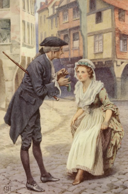 Kuvitus Laurence Sternen tunteelliselle matkalle tekijältä Everard Hopkins