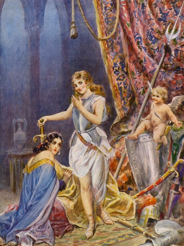 Torquato Tasson La Gerusalemme Liberata: Canto VI, stanza 92 (värilitra) (väriliitos) tekijältä Fabio Fabbi