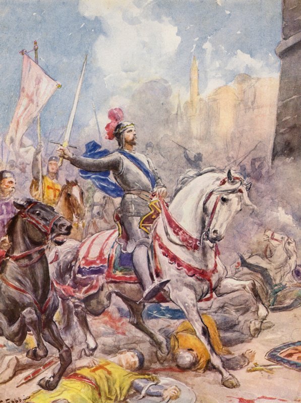 Torquato Tasson La Gerusalemme Liberata: Canto XX, säkeistö 144 (värilitraus) tekijältä Fabio Fabbi