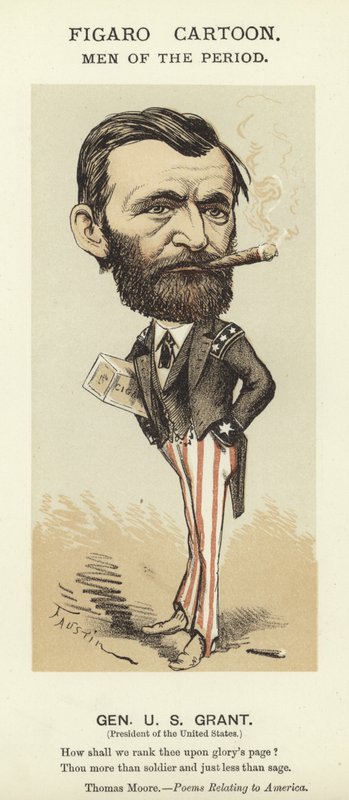 Karikatyyri Ulysses S Grantista tekijältä Faustin