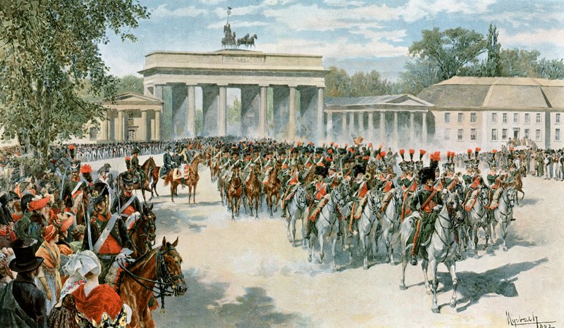 Ranskan armeijan saapuminen Berliiniin tekijältä Felicien baron de Myrbach Rheinfeld