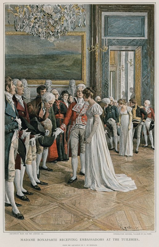 Madame Bonaparte vastaanottaa lähettiläitä Tuileries
