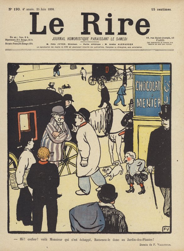 Kuvitus Le Rirelle tekijältä Felix Edouard Vallotton