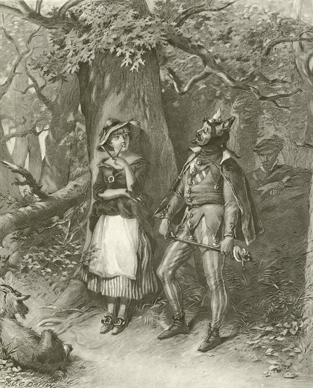 Kuten pidät. näytös III, kohtaus III (syväpaino) tekijältä Felix Octavius Carr Darley