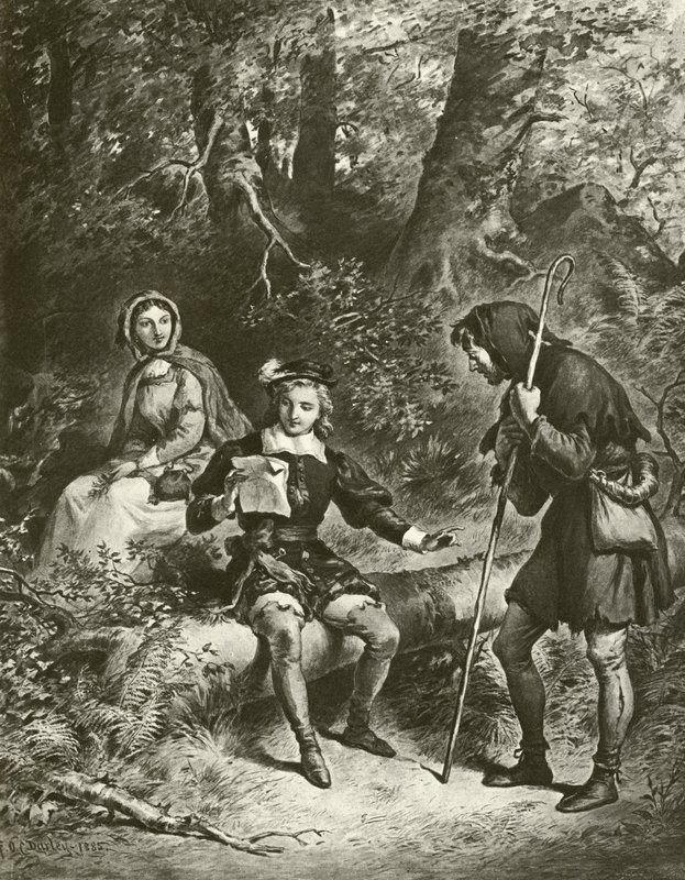 Kuten pidät. IV näytös - Scene III (syväpaino) tekijältä Felix Octavius Carr Darley