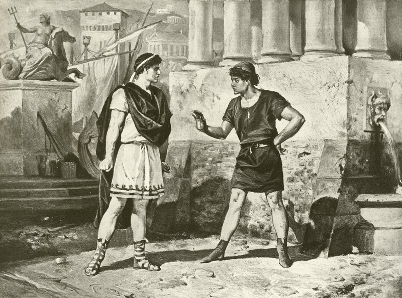 Virheiden komedia. I näytös, kohtaus II (syväpaino) tekijältä Felix Octavius Carr Darley