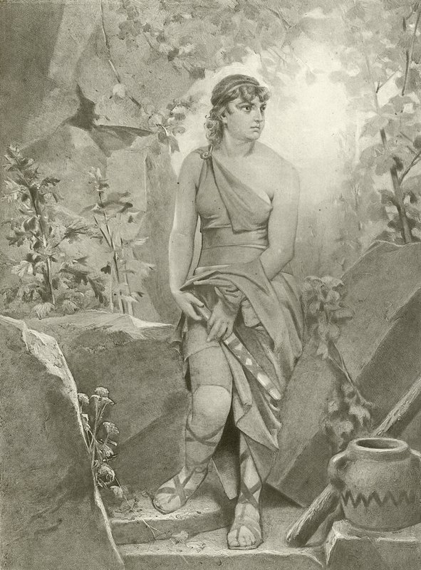 Cymbeline. näytös III, kohtaus VI (syväpaino) tekijältä Felix Octavius Carr Darley