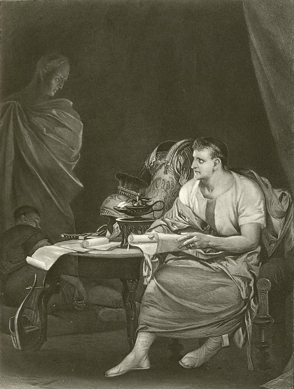 Julius Caesar. IV näytös, kohtaus III (syväpaino) tekijältä Felix Octavius Carr Darley